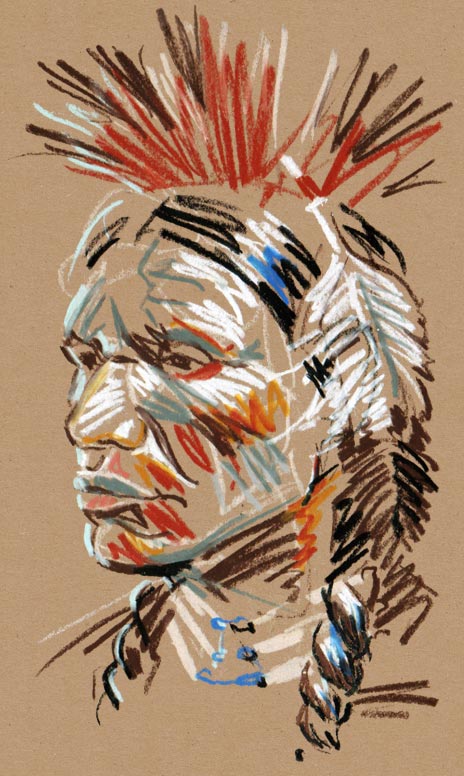 Lenape Brave Artwork